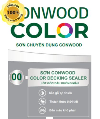 CONWOOD COLOR CLEARCOAT 00 PHỦ KHÔNG MÀU 5KG