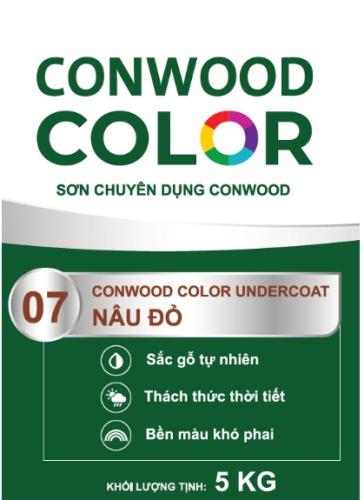 CONWOOD COLOR UNDERCOAT 07 NÂU ĐỎ 5KG