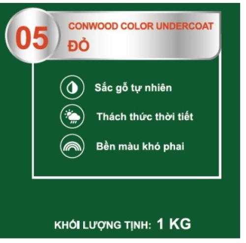 CONWOOD COLOR UNDERCOAT 05 ĐỎ 1KG