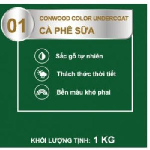 CONWOOD COLOR UNDERCOAT 01 CÀ PHÊ SỮA 1KG